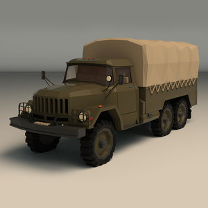 3D military truck ar