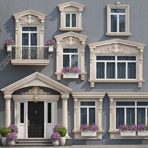 windows doors 5 style 3D model