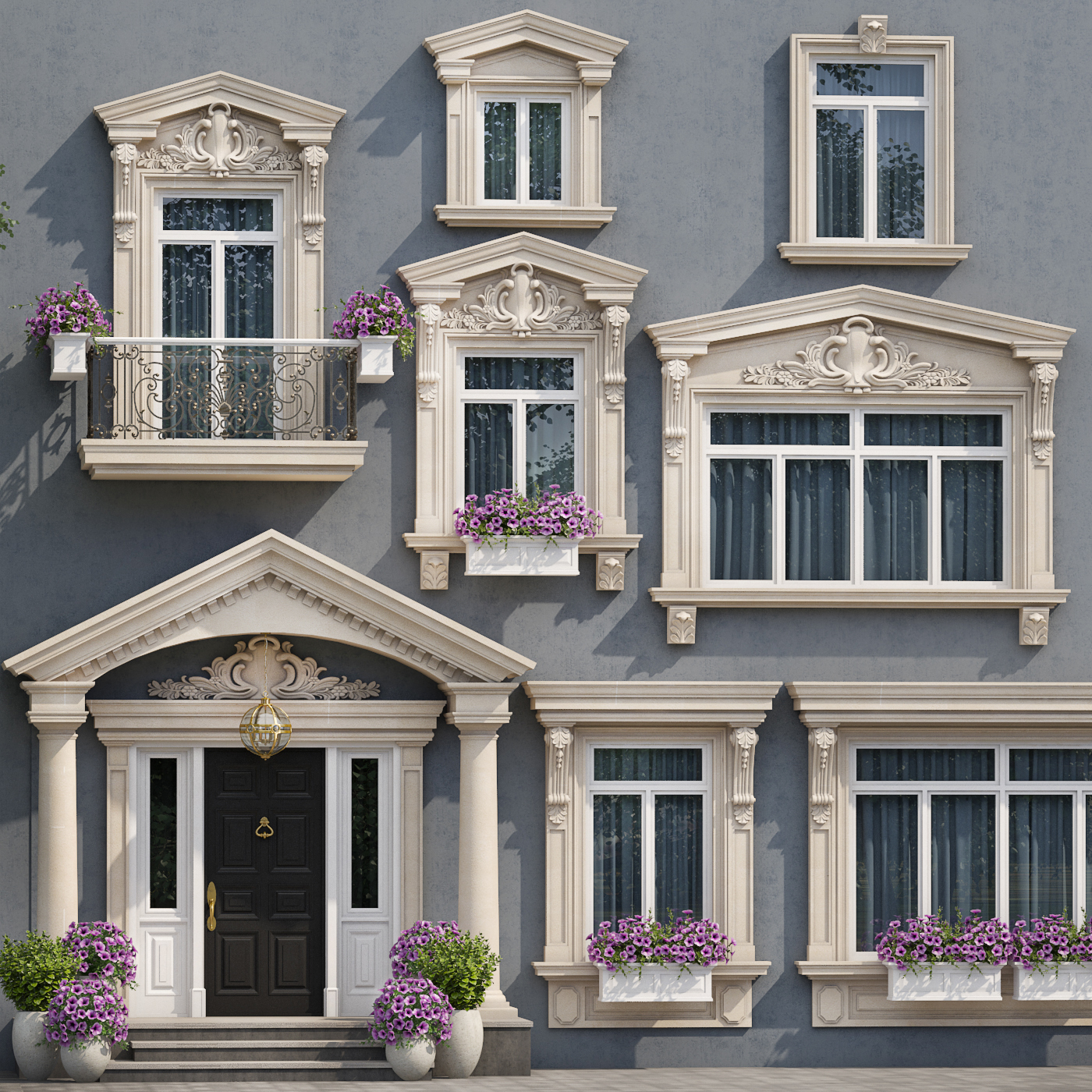 Windows Doors 5 Style 3d Model Turbosquid 1423374
