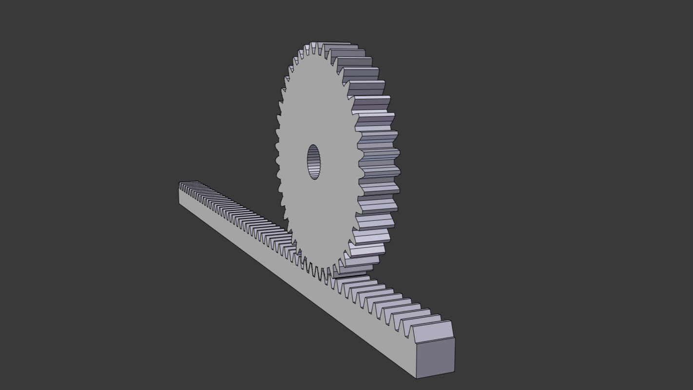 Rack pinion 3D TurboSquid 1423378