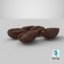 coffee beans roasted 3D