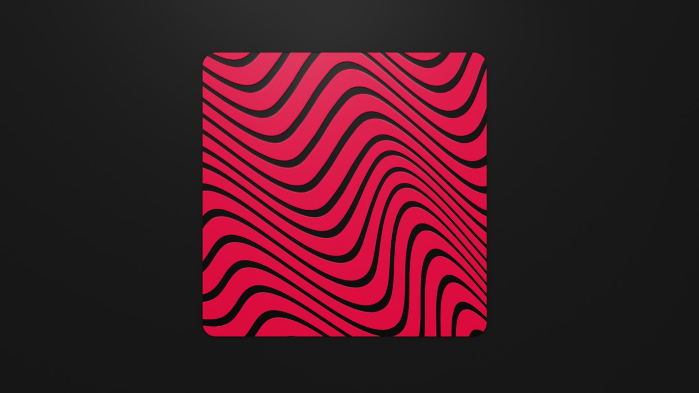 Youtuber pewdiepie mouse pad 3D model TurboSquid 1423626