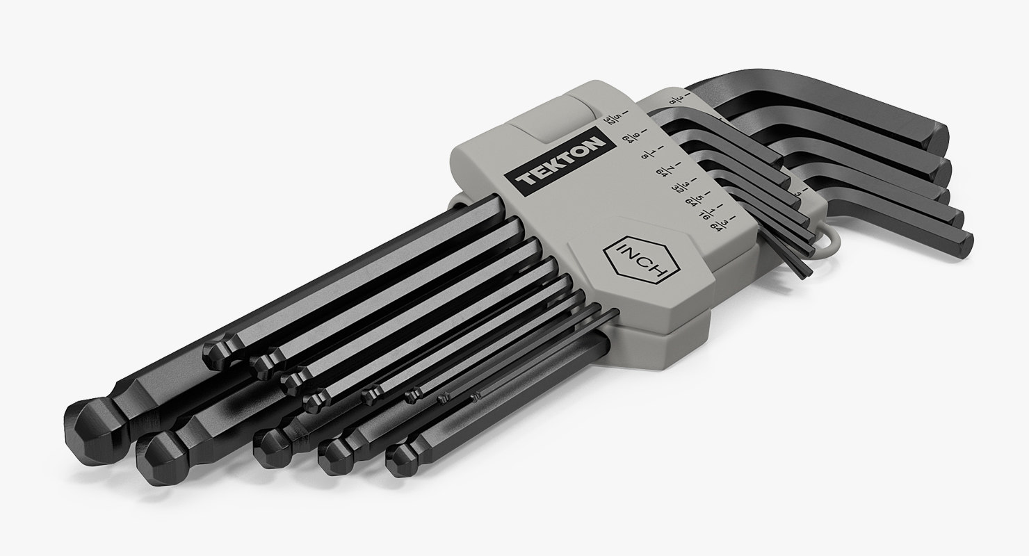 3D tekton hex key wrenches TurboSquid 1423754