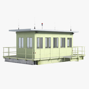 3D watchman cabin model