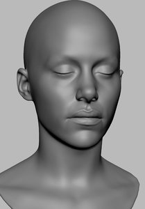 base female head 3D model