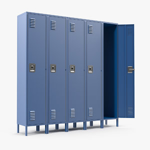 school lockers 3D model