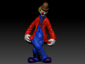 3D clown