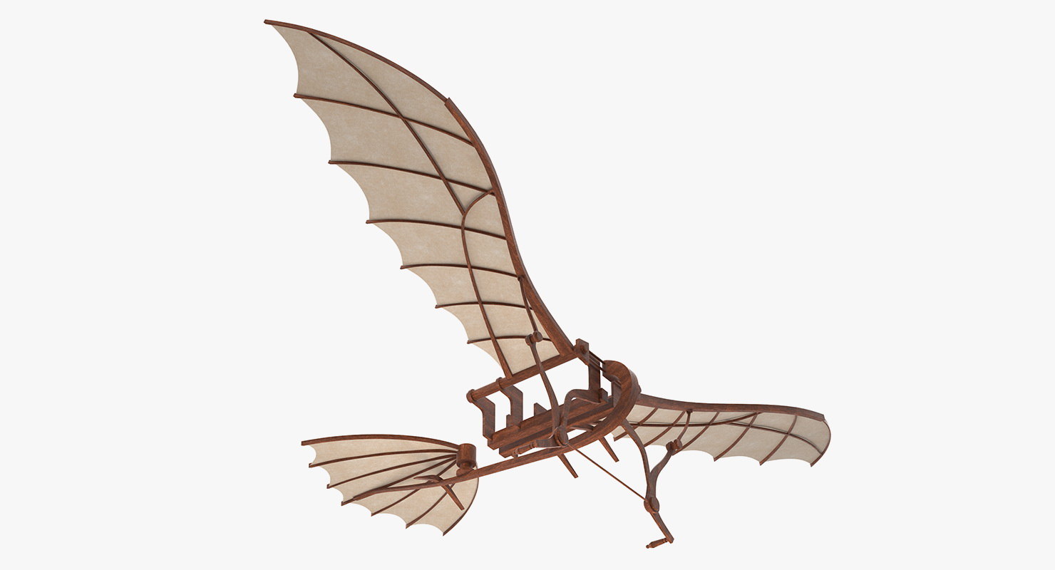 Leonardo da vinci flying 3D TurboSquid 1423795 Leonardo da vinci flying 3D TurboSquid 1423795