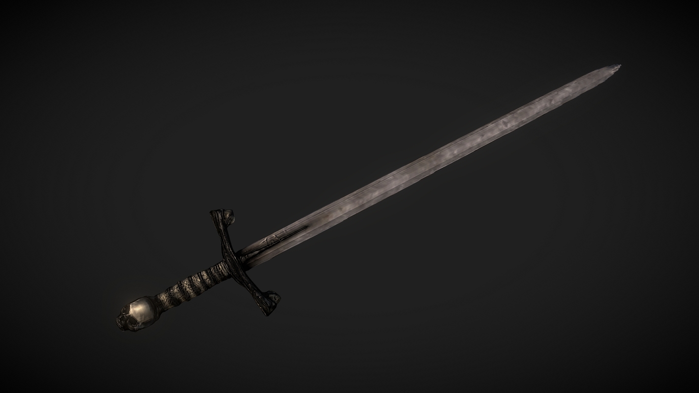 3d Dark Sword - Turbosquid 1423762