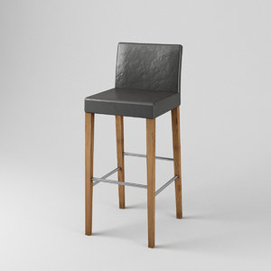 simple bar stool 3D model
