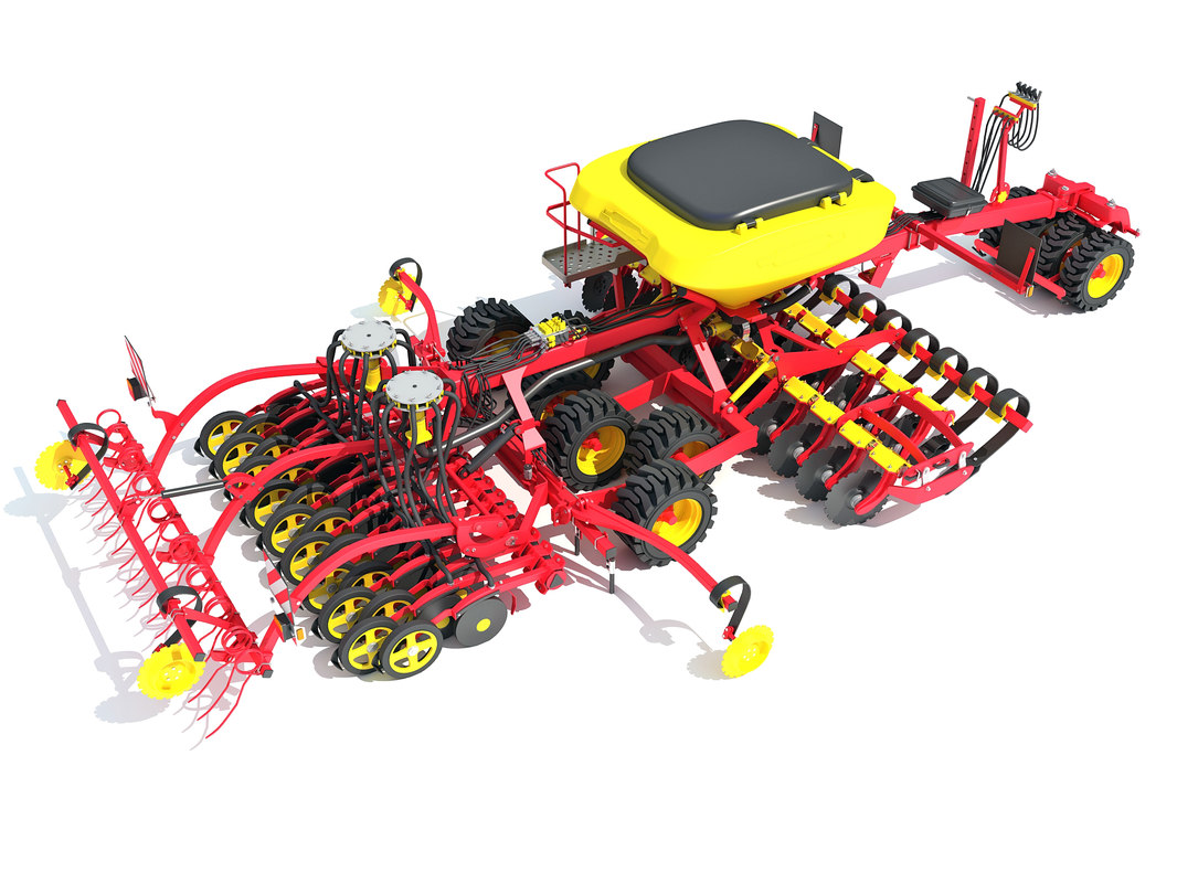 Seed Planter Machine Agricultural 3d Model Turbosquid 1423956