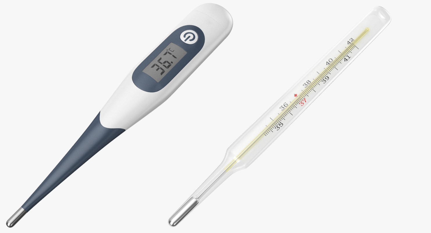 Real thermometers digital mercury 3D - TurboSquid 1423987