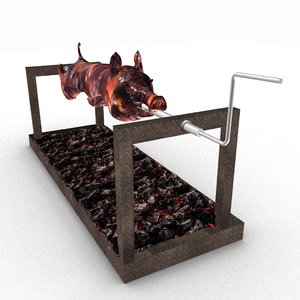 roasted pig 3D model