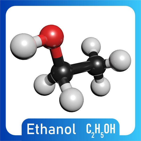 C2h5oh Molecule Ethanol 3d Turbosquid 1424061