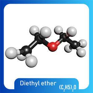 3D model c2h5 2o diethyl ether