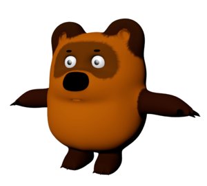 russian bear winnie pooh 3d model