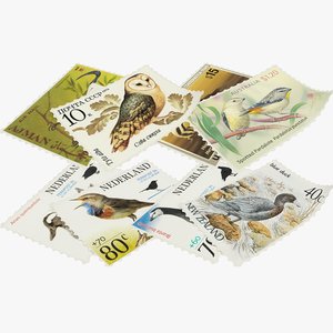 postage stamps 3D model
