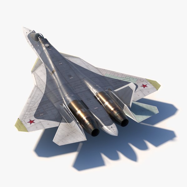 3D sukhoi su57 prototype 055