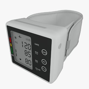 blood pressure monitor 3D model