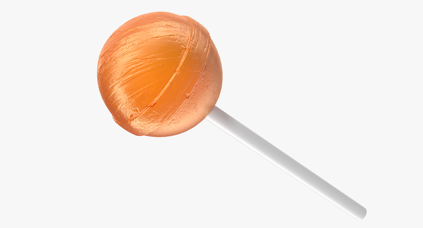 Chupa chups lollipop orange 3D - TurboSquid 1424431