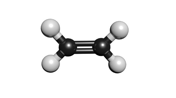 Ethen 3d Modell Ethylen C2h4 3d Modell Turbosquid 1424314