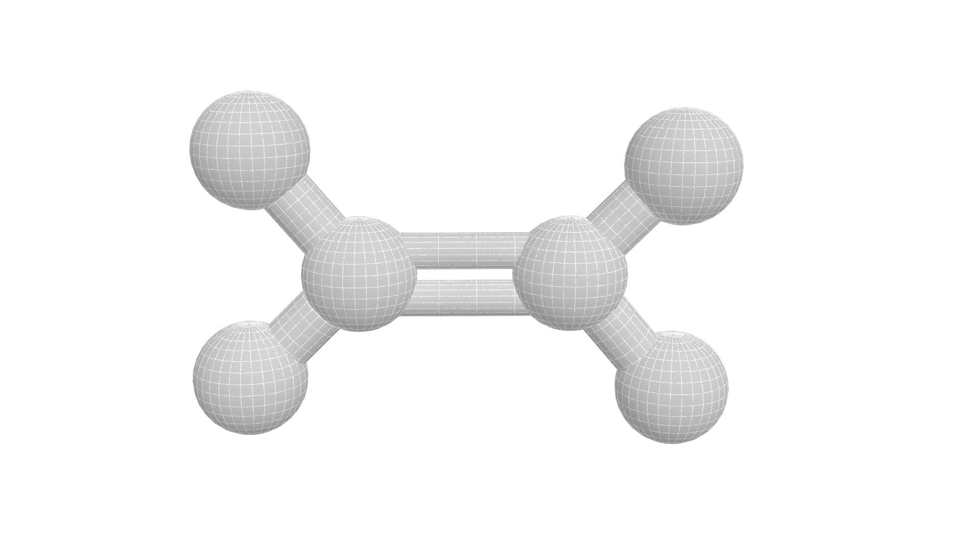 C2h4 Molecule Ethene 3d Turbosquid 1424314