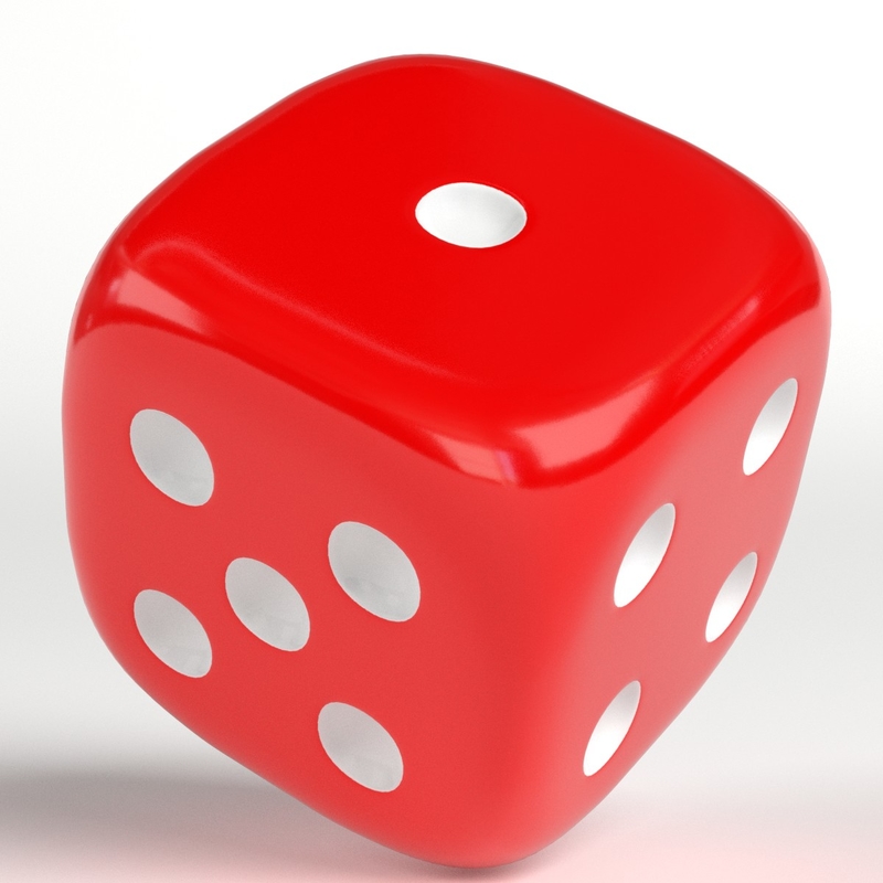 3D rounded dice model - TurboSquid 1424335