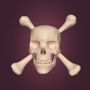 pirate skull 3D model