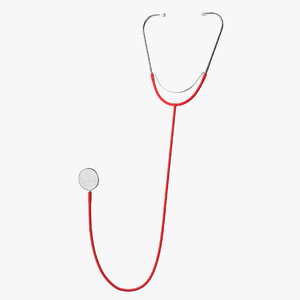 3D stethoscope 3 red
