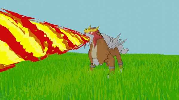 Entei Pokemon 3d Turbosquid