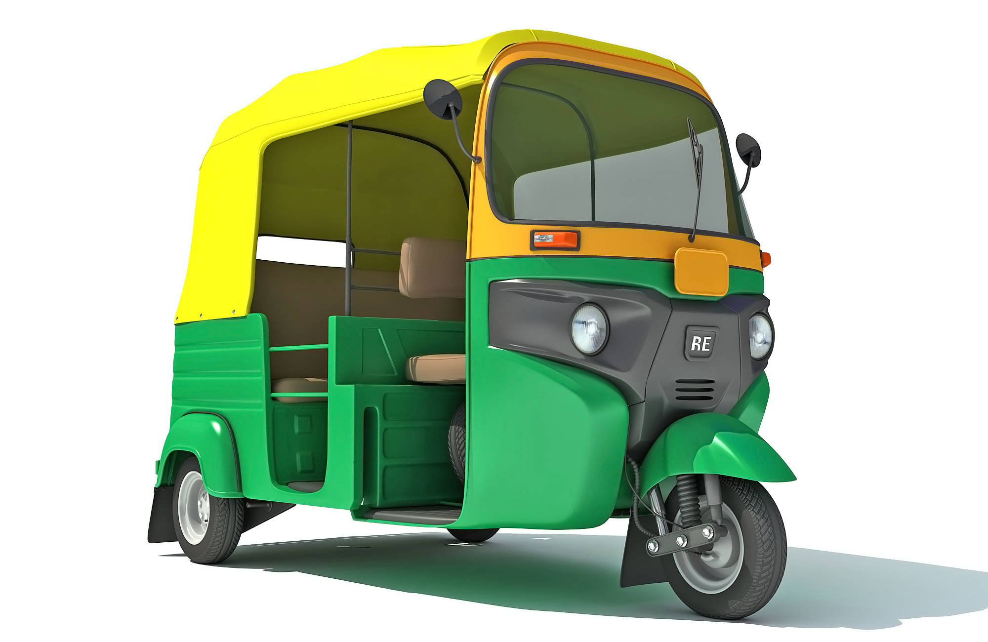 3D bajaj auto rickshaw tuktuk model - TurboSquid 1424739