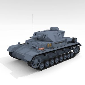 3D model panzer iv ausf e