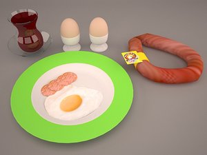3D fried eggs