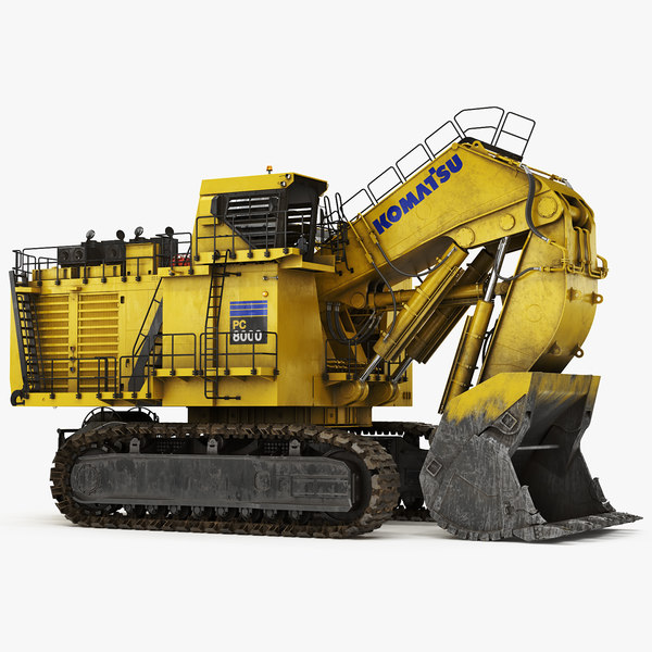 3d Mining Excavator Komatsu Pc8000 6 Turbosquid