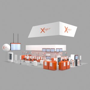 exhibition booth 3D model