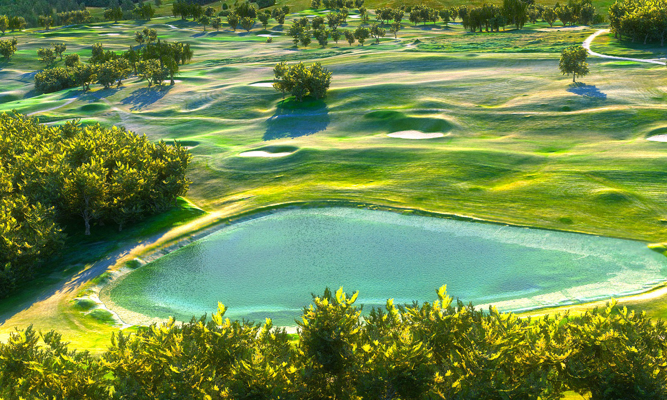 Golf course hd 3D model TurboSquid 1424924