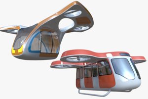 fictional passenger drones 3D model