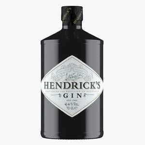 hendrick s gin bottle 3D