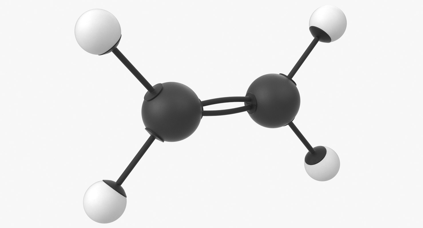 Ethylene Molecule 3d Model Turbosquid 1425086