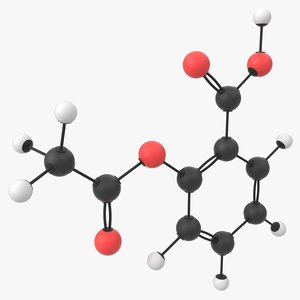 3D aspirin molecule