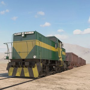 3D model train hopper car