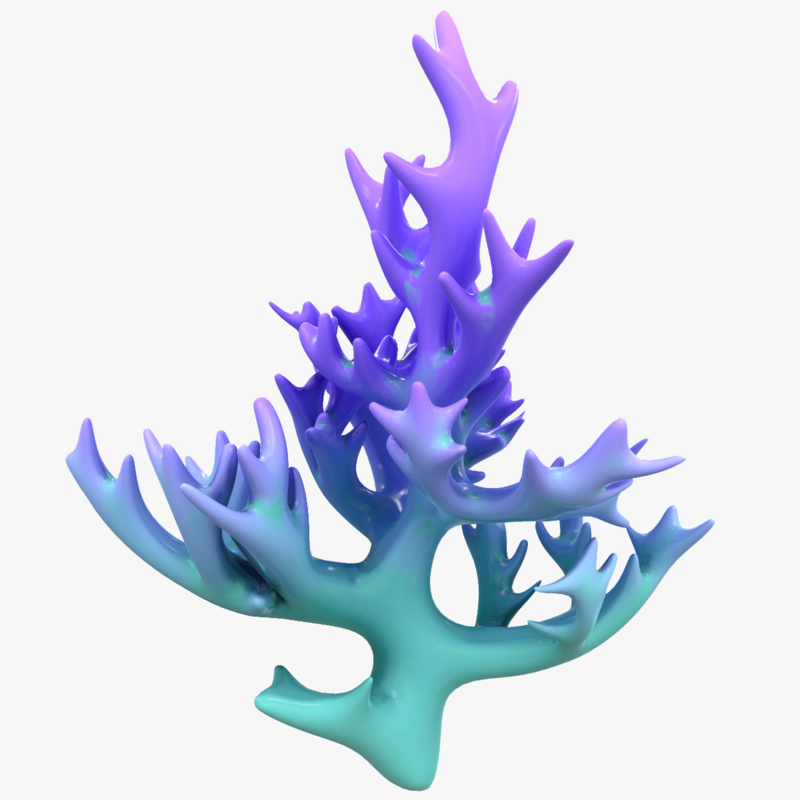 Modeled coral model - TurboSquid 1425232