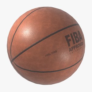 3D basketball ball basket model