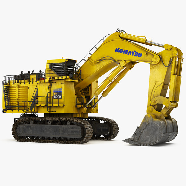 Mining Excavator Komatsu Pc8000 6 Model Turbosquid