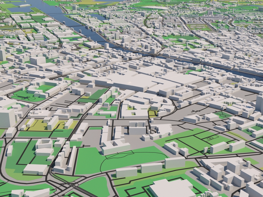 City dublin ireland 3D model TurboSquid 1425405