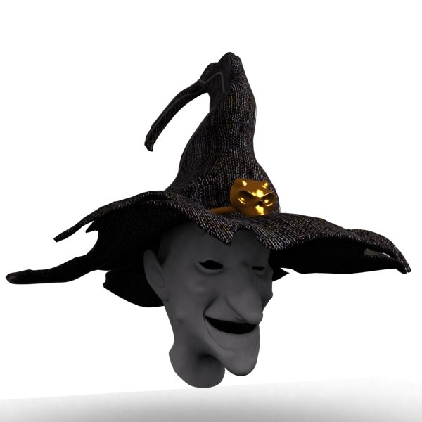 魔女帽子3dモデル Turbosquid