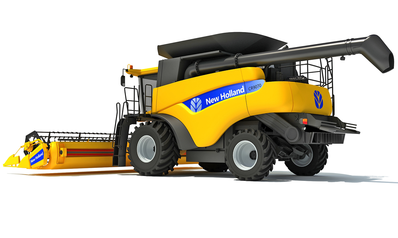 new holland combine 3d model