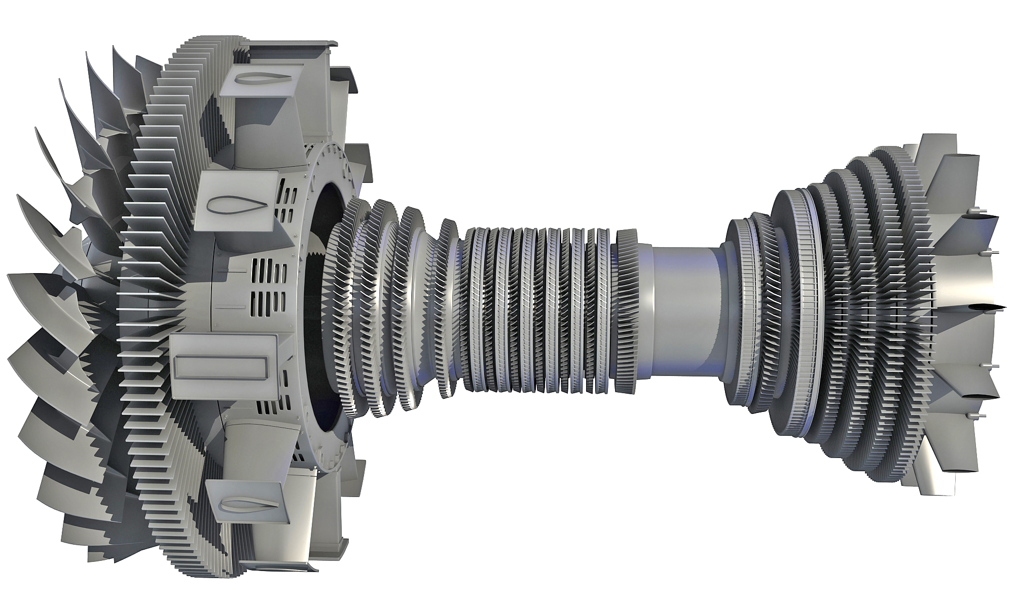 3ds Cfm56 Turbofan Aircraft Engine