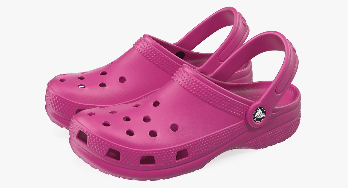 Classic crocs  pink 3D model  TurboSquid 1425546