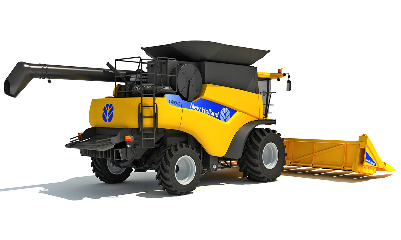 3d new holland combine